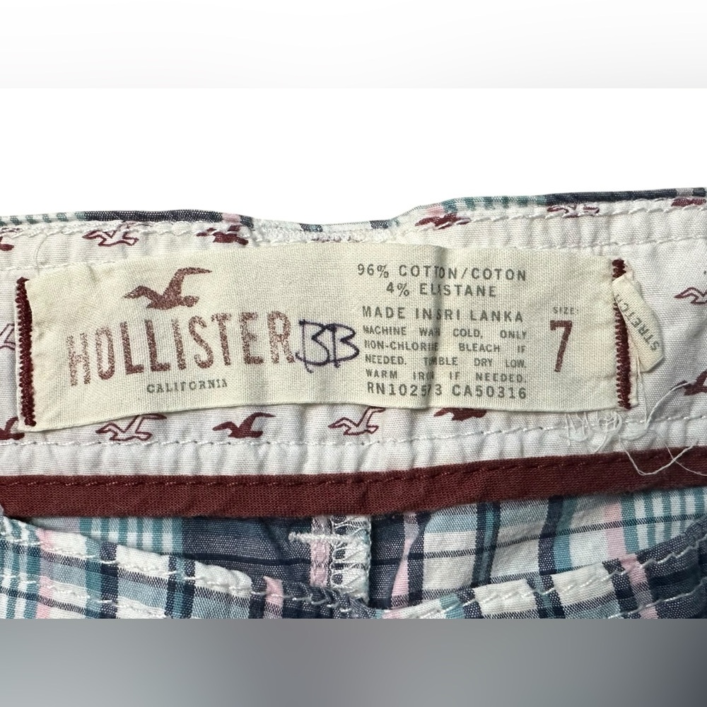 Women’s Y2K Hollister Plaid Shorts Size 7 Preppy - Picture 3 of 7